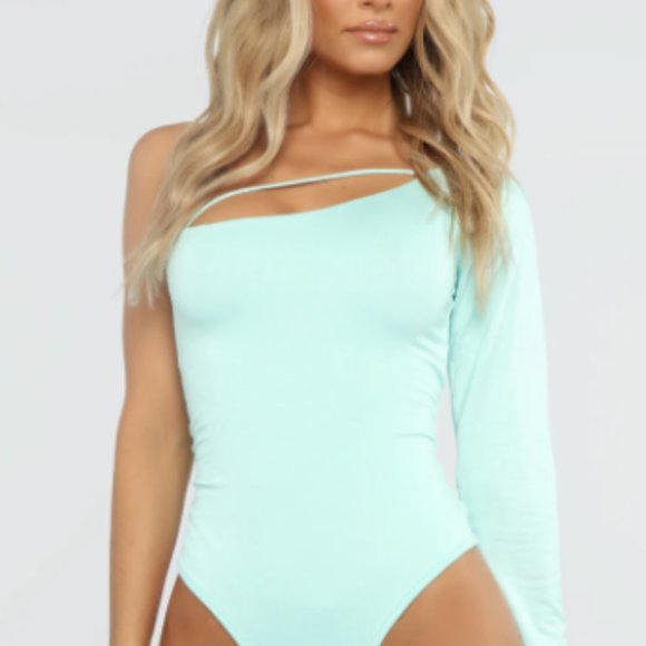Fashion Nova Tops - Mint Bodysuit (all of a sudden bodysuit)